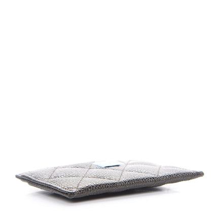 Chanel Caviar Quilted Card Holder Dark Charcoal 4 of 10