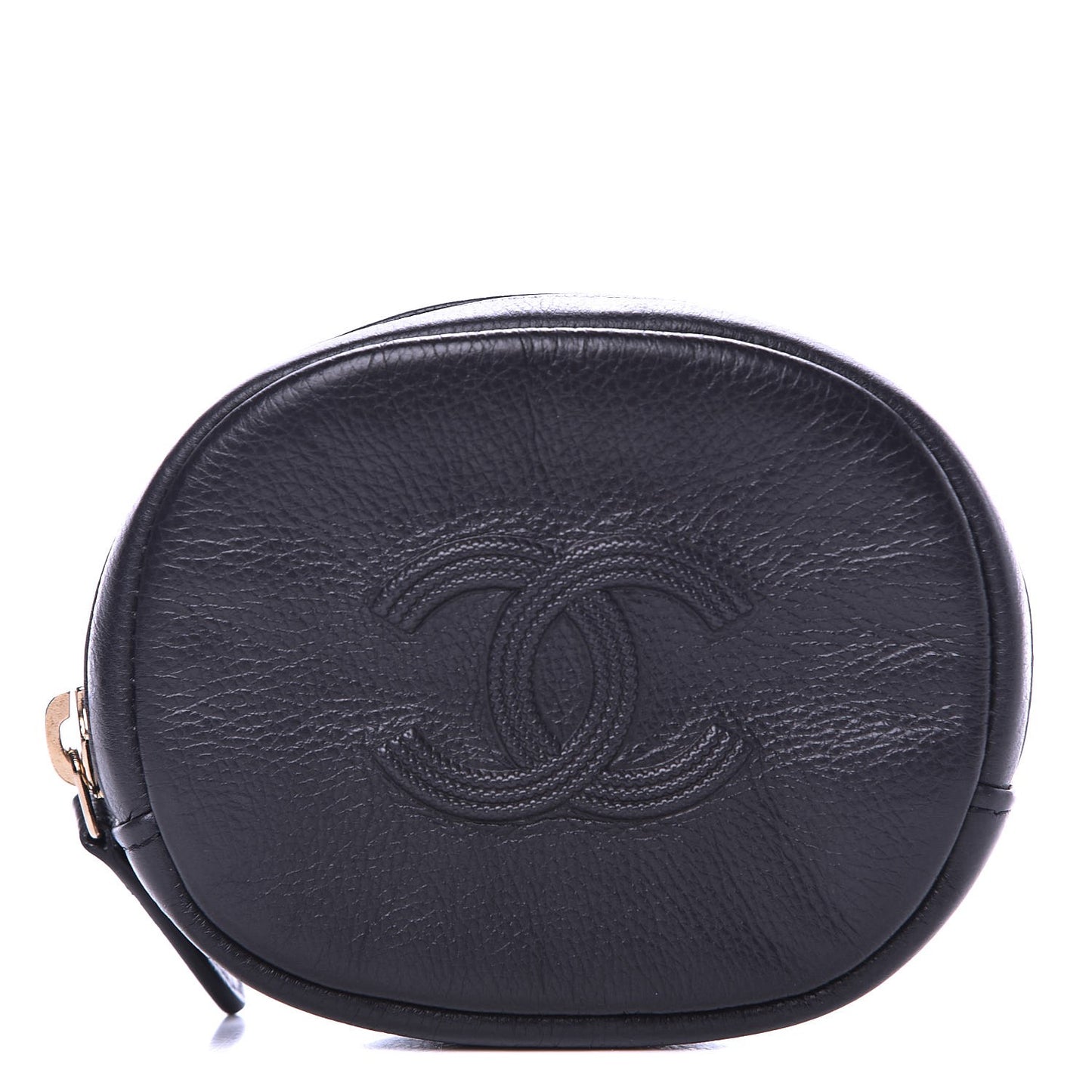 Calfskin CC Coin Purse Dark Navy