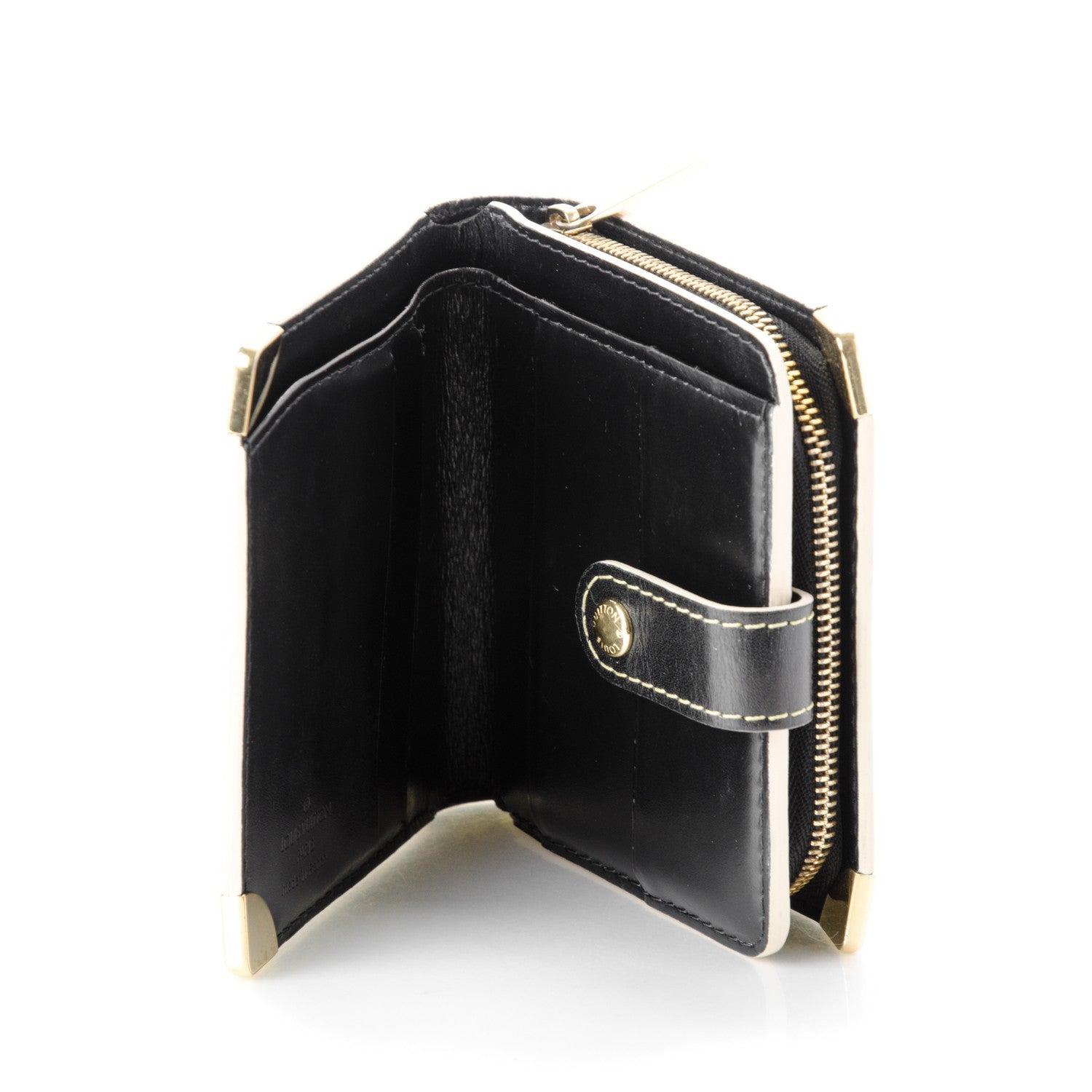 Louis Vuitton Suhali Compact Zipped Wallet Black 5 of 7