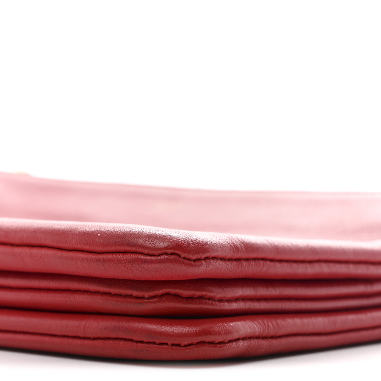 Celine Lambskin Small Trio Crossbody Bag Red 11 of 11