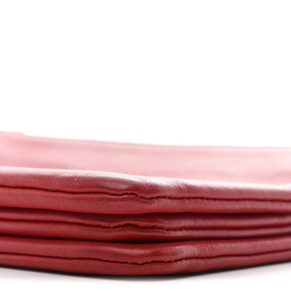 Celine Lambskin Small Trio Crossbody Bag Red 11 of 11