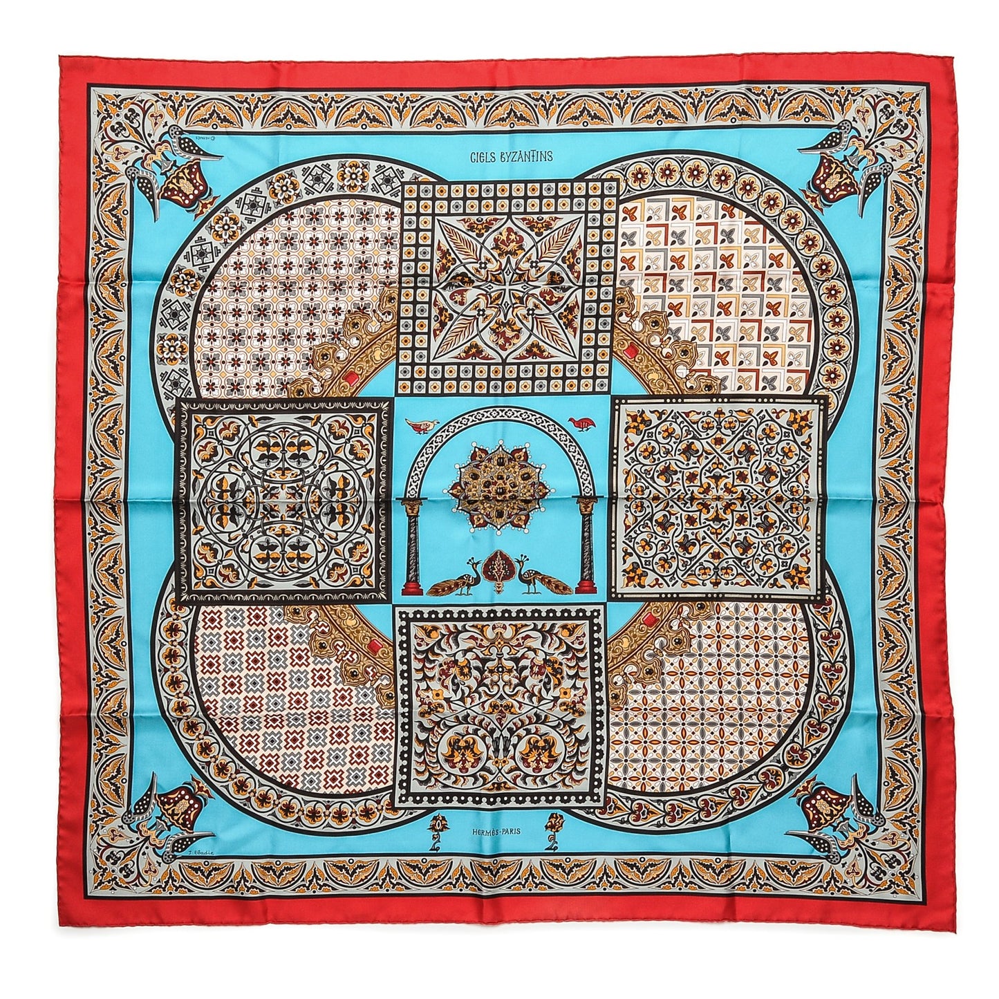 Silk Ciels Byzantins Scarf 90