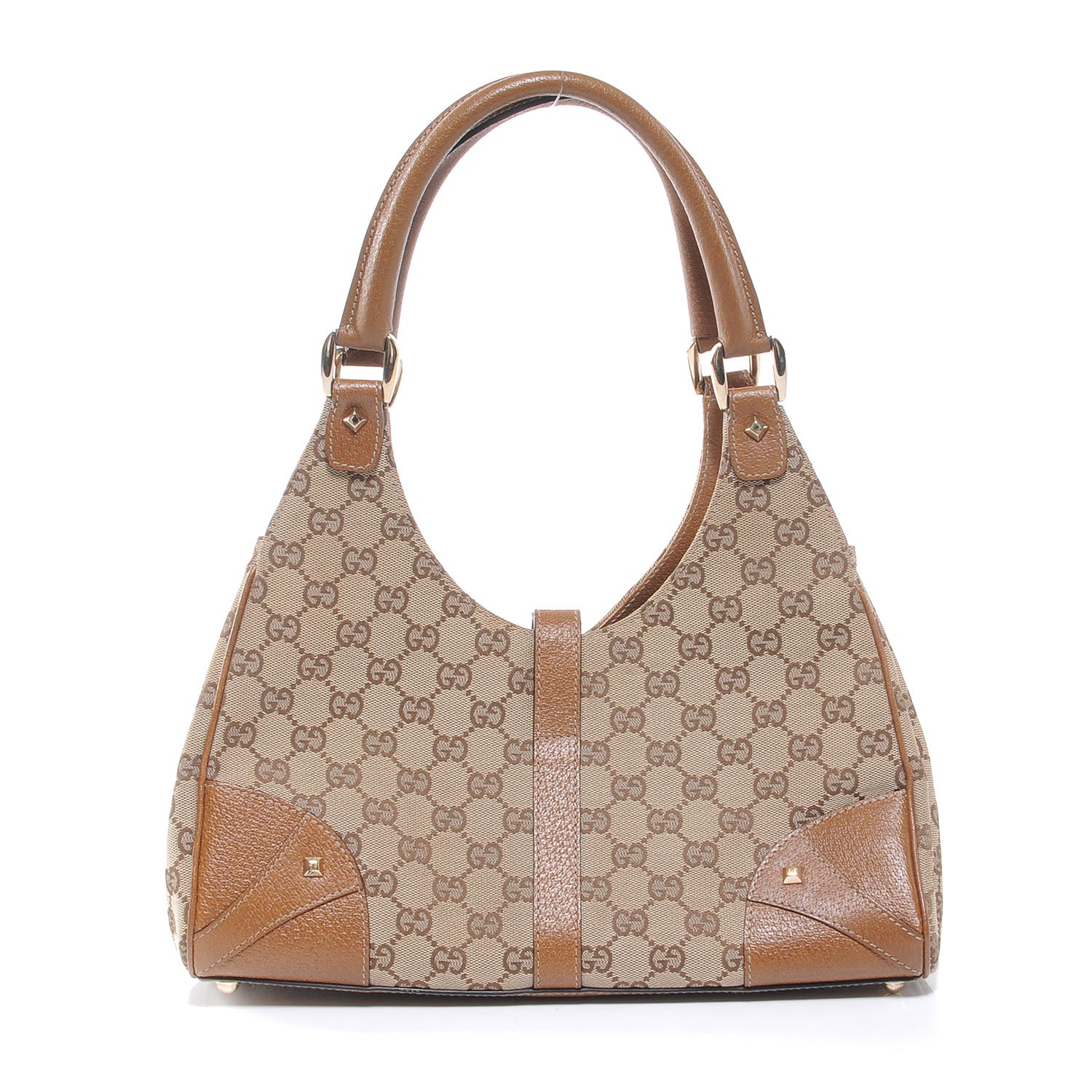 Gucci Monogram GG Bardot Tote Brown 3 of 7
