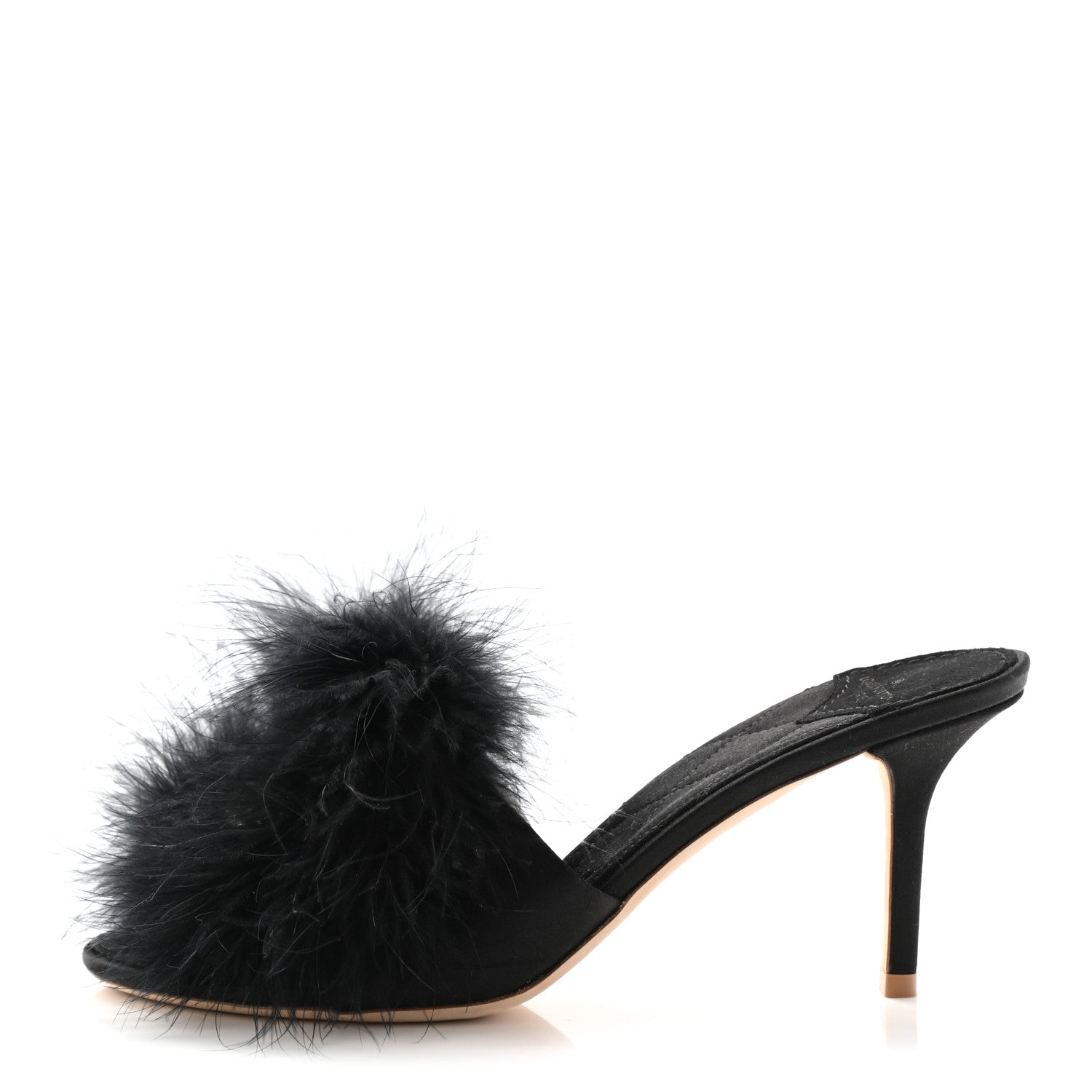 Louis Vuitton Marabou Crystal LV Marilyn Mule 39 Black 1 of 9