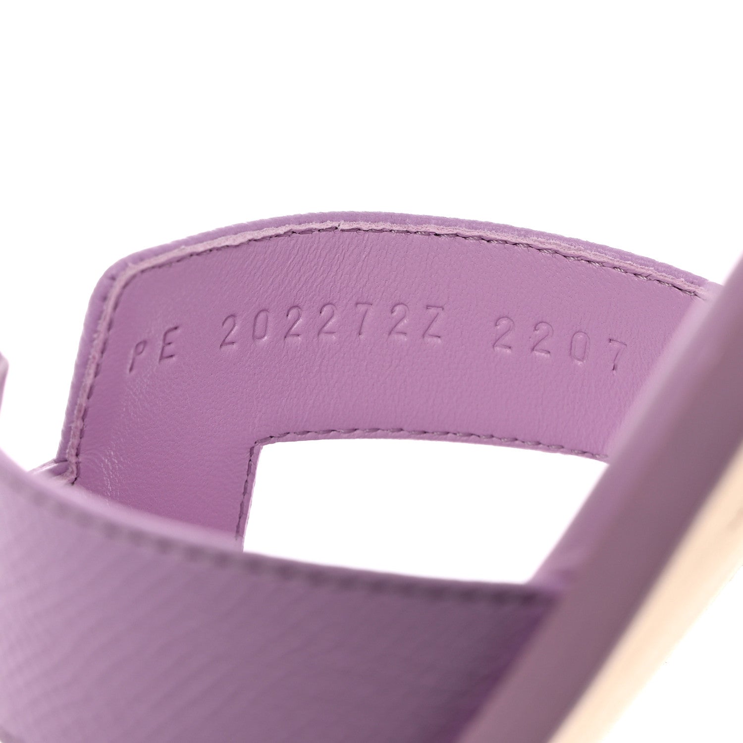 Hermes Epsom Oran Sandals 40 Violet Amethyste 7 of 9
