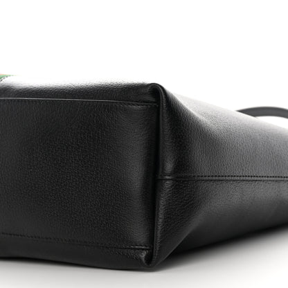 Gucci Textured Calfskin Web Medium Ophidia Shopping Tote Black 10 of 11