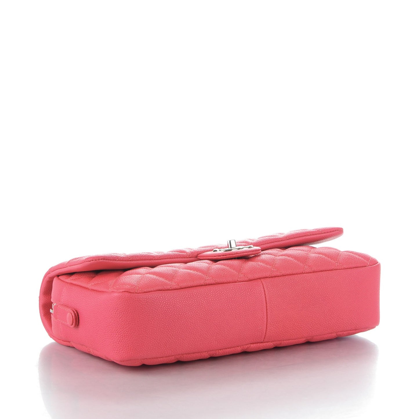 Caviar Quilted Jumbo Easy Flap Coral