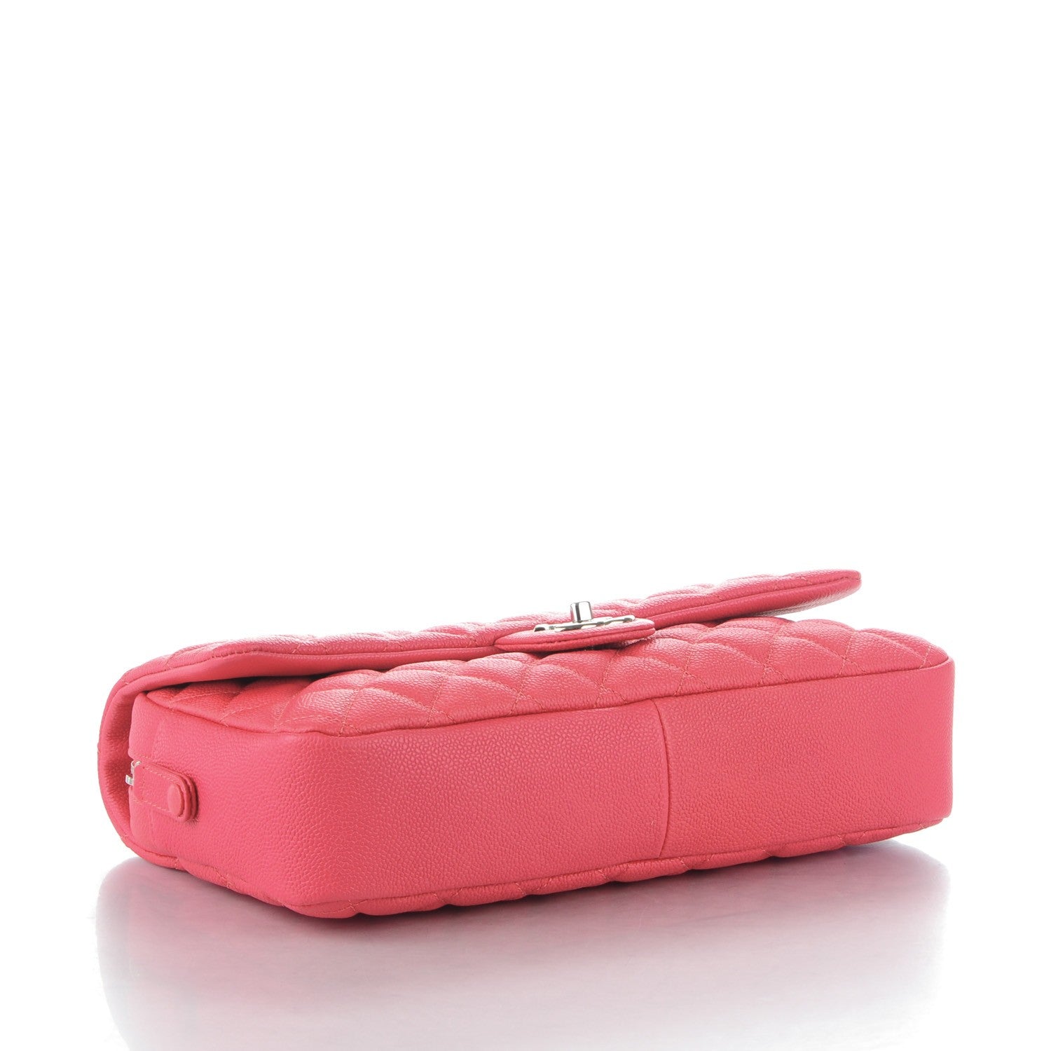 Chanel Caviar Quilted Jumbo Easy Flap Coral 4 of 8