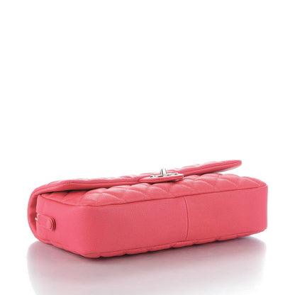 Chanel Caviar Quilted Jumbo Easy Flap Coral 4 of 8