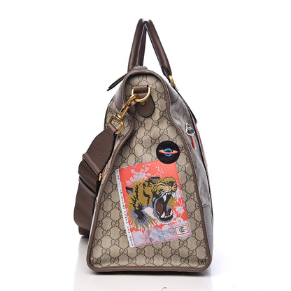 Gucci Soft GG Supreme Monogram Courrier Large Duffle Bag Beige New Acero Multicolor 15 of 15