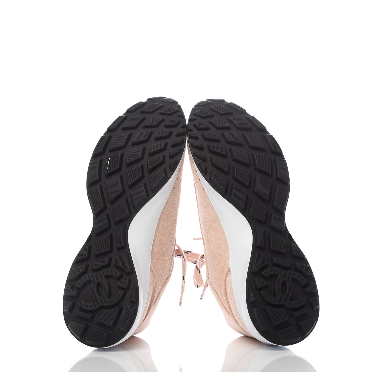 Suede Goatskin CC Sneakers 38.5 Light Pink