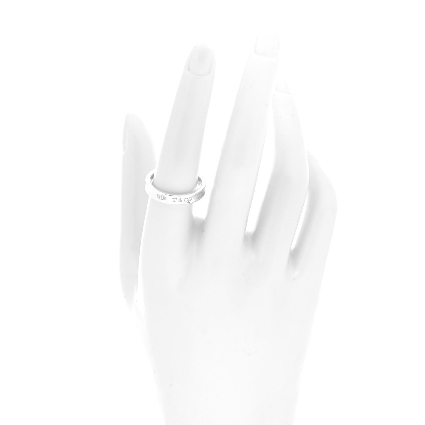 Sterling Silver Narrow 1837 Band Ring 56 7.5
