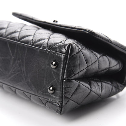 Chanel Aged Calfskin Quilted Mini Coco Handle Flap So Black 7 of 12