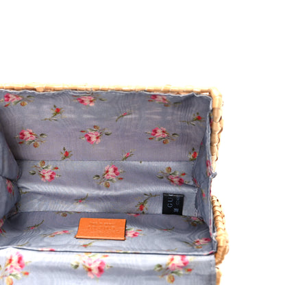 Gucci Glazed Wicker Mini Cestino Shoulder Bag Natural 9 of 20