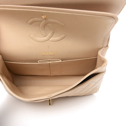 Chanel Caviar Quilted Medium Double Flap Beige Clair 5 of 11