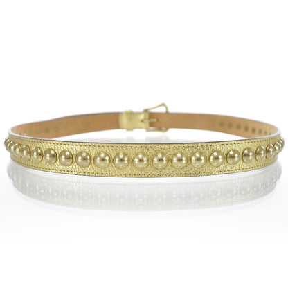 Louis Vuitton Leather Riveted Trunk Belt 90 36 2 of 8