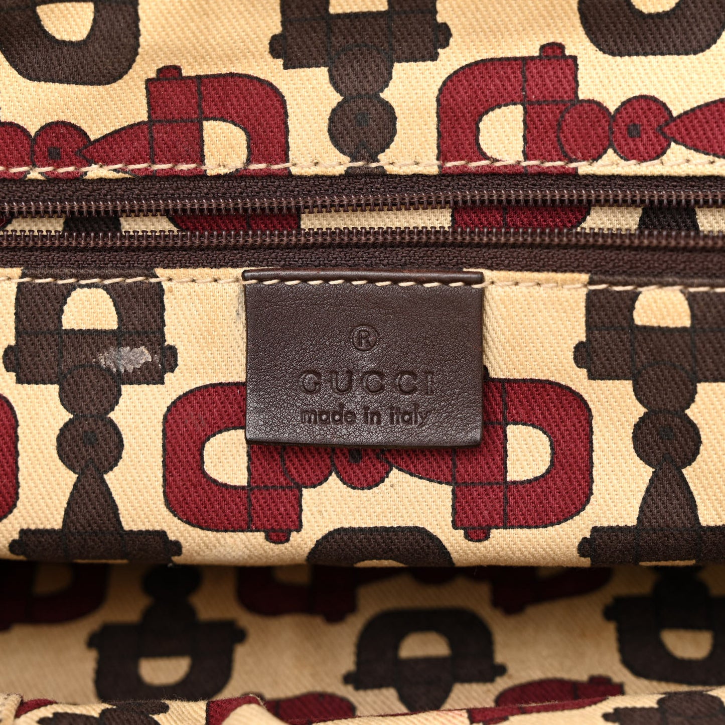 Guccissima Small Princy Satchel Brown