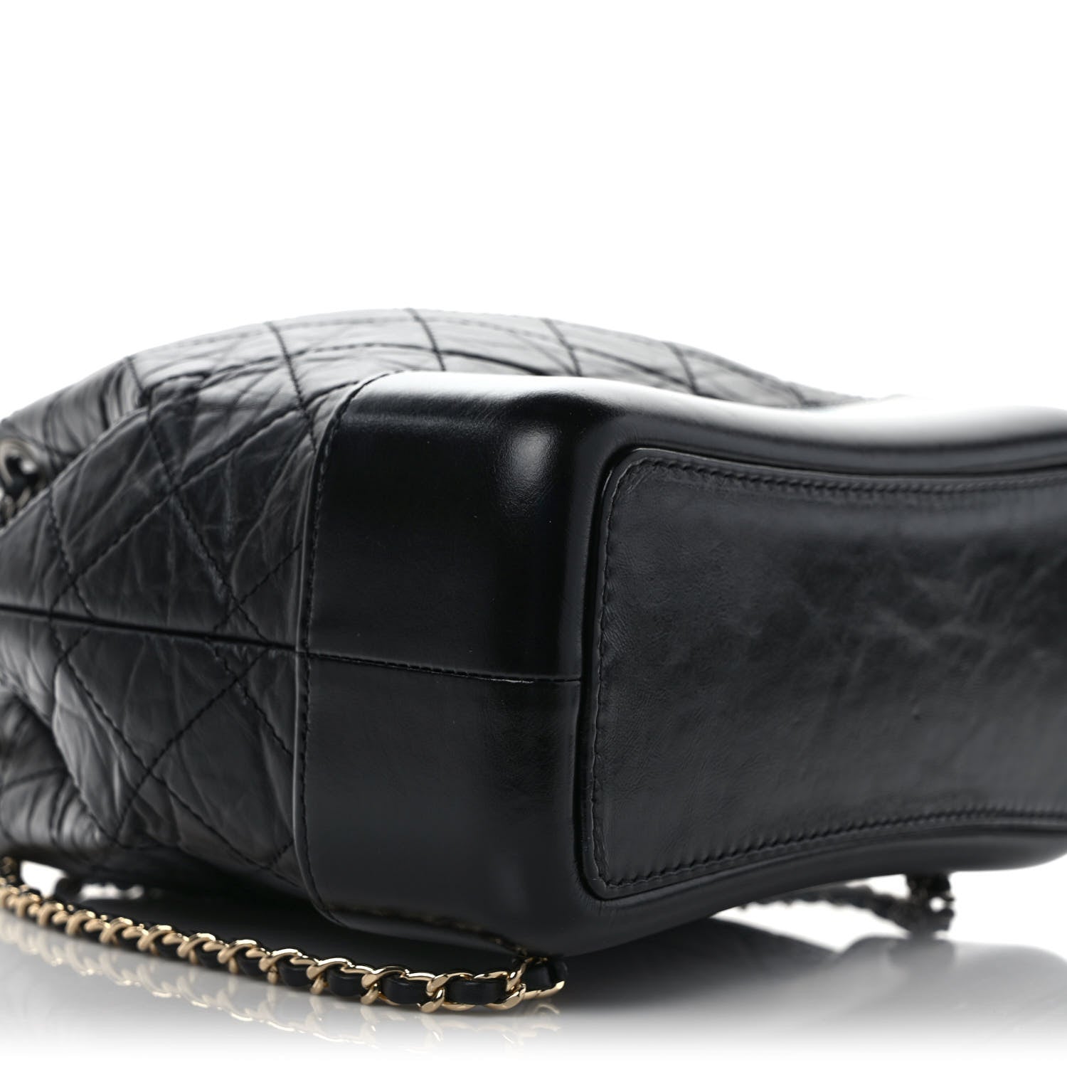 Chanel Aged Calfskin Quilted Small Gabrielle Backpack Black 8 of 9