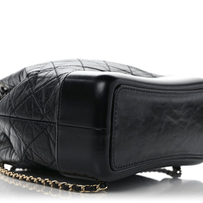 Chanel Aged Calfskin Quilted Small Gabrielle Backpack Black 8 of 9