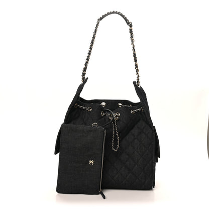 Chanel Denim Quilted Medium Chanel 25 Handbag Dark Blue 3 of 11