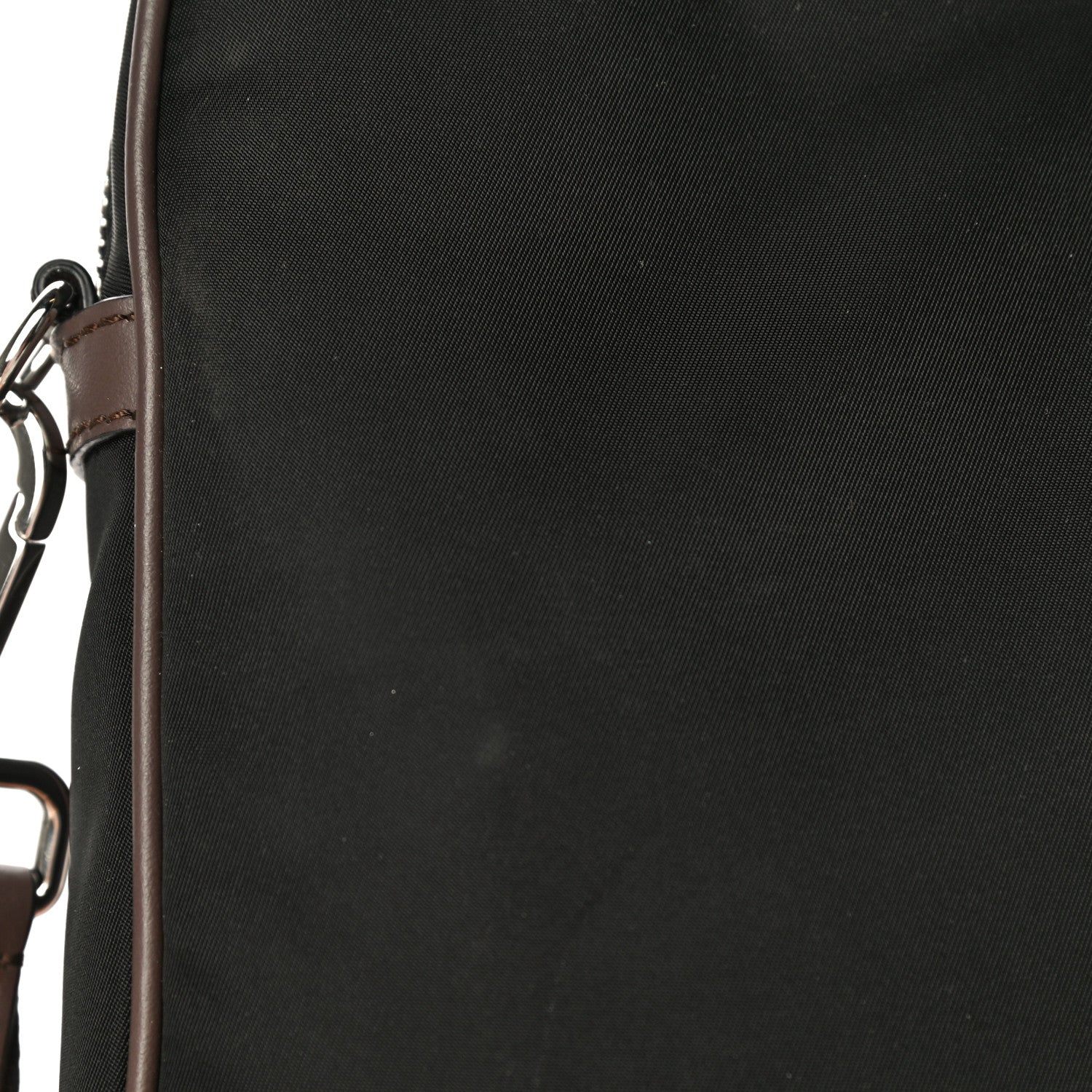 Fendi Nylon Fabric Jacquard Chamois FF 1974 Medium Crossbody Messenger Black Nuvola 11 of 12