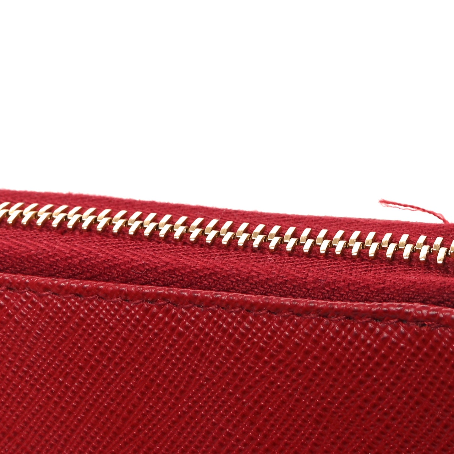 Saffiano Metal Zip Around Wallet Fuoco
