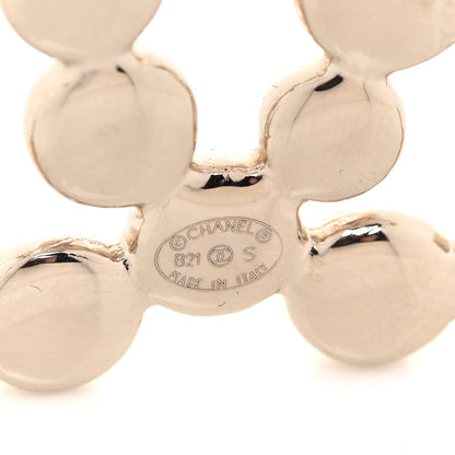 Chanel Metal Beaded CC Brooch Gold 4 of 6