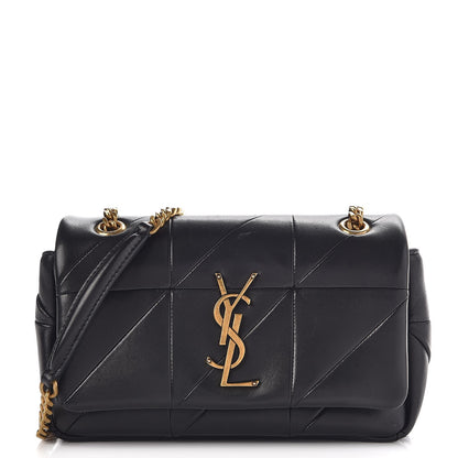 Saint Laurent Lambskin Patchwork Monogram Small Jamie Black 1 of 10