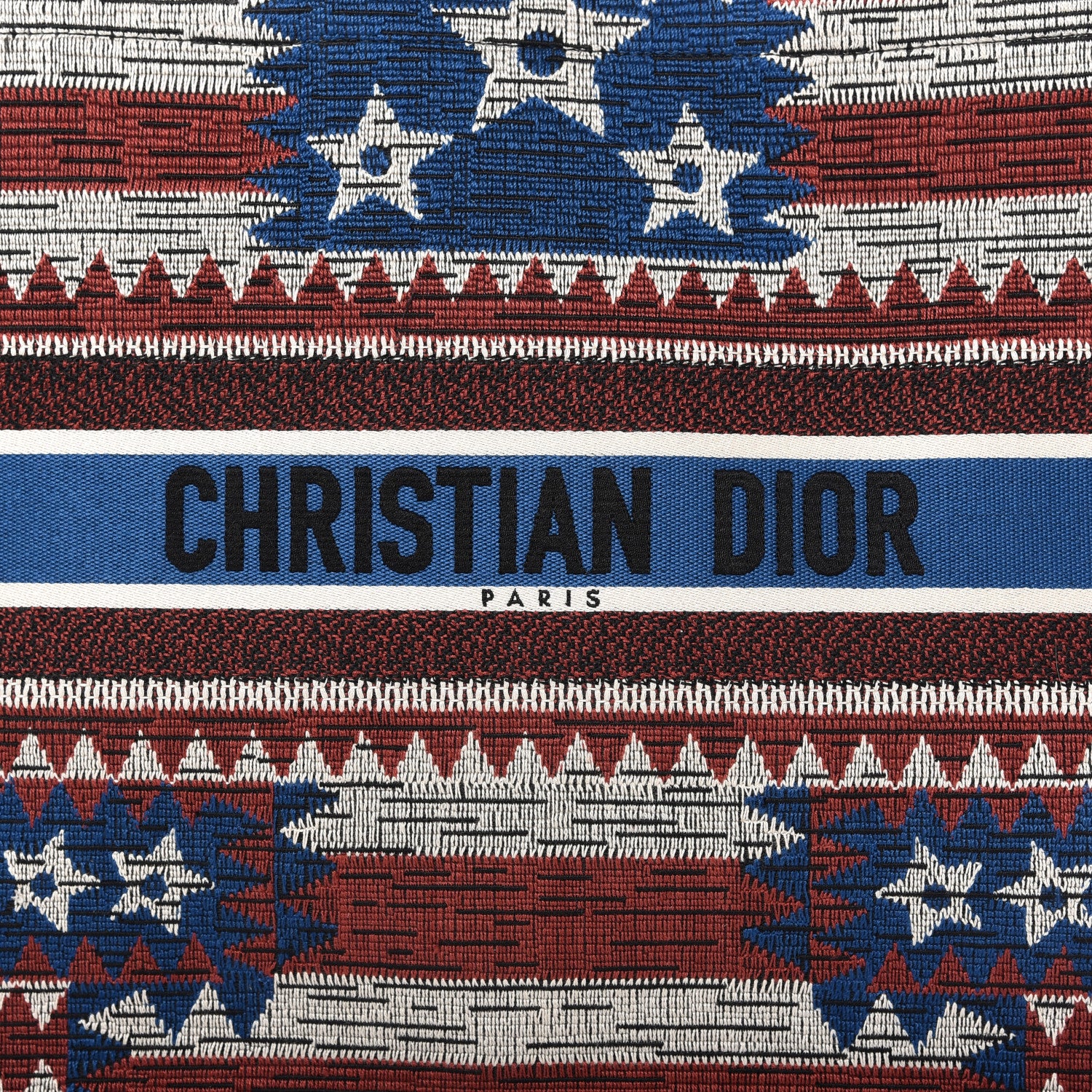 Christian Dior Canvas Embroidered Exclusive US Book Tote Multicolor 10 of 10