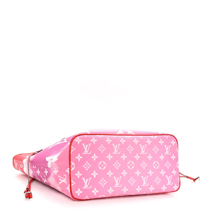 Louis Vuitton Monogram Escale Neverfull MM Rouge 4 of 10