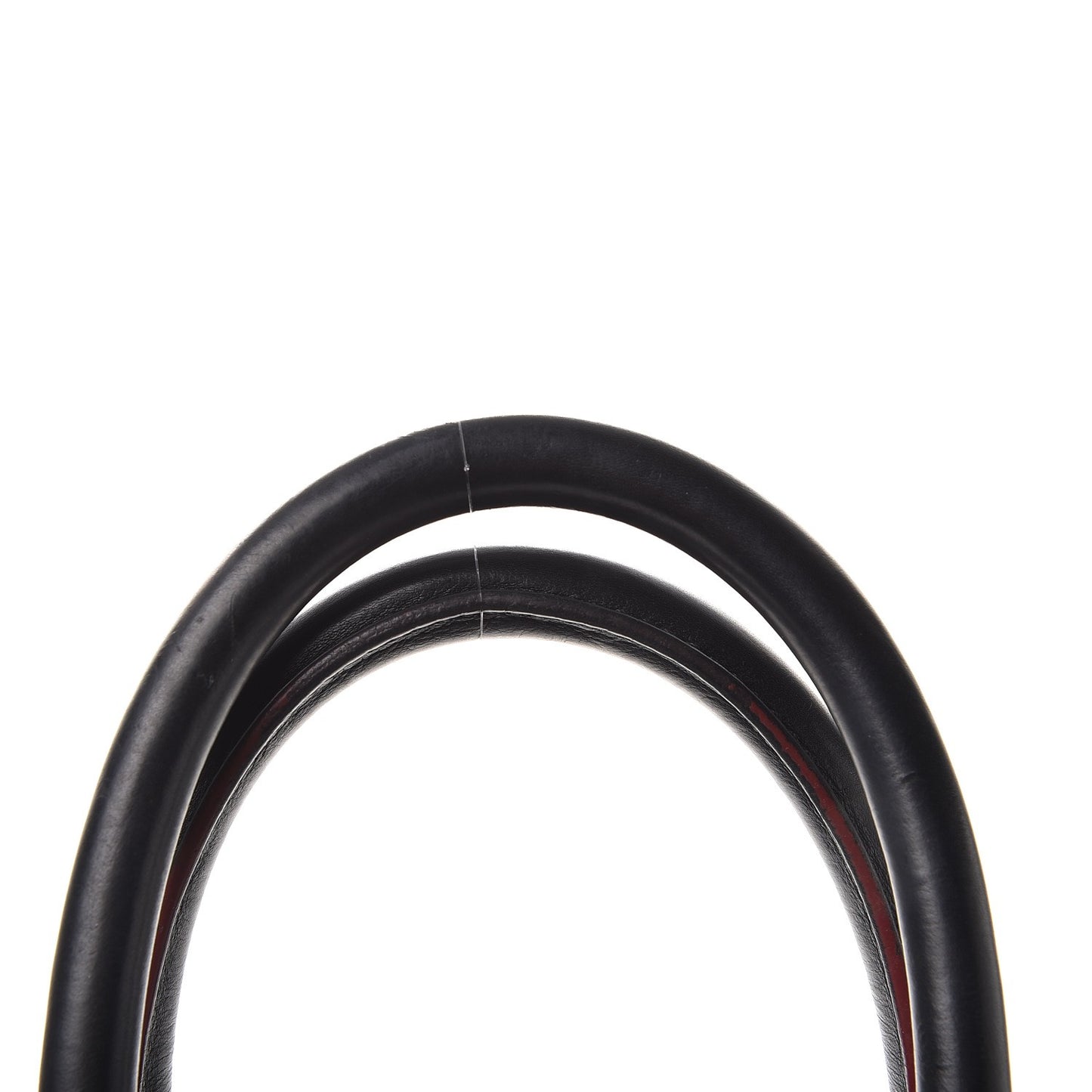 Smooth Calfskin Mini Luggage Black Pink Trim