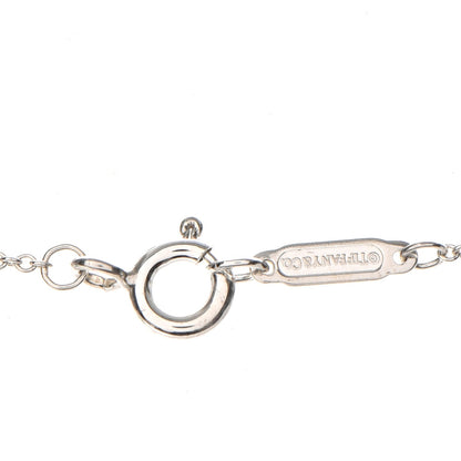 Tiffany Platinum Diamond .12ct Fleur De Lis Key Pendant Necklace 5 of 7