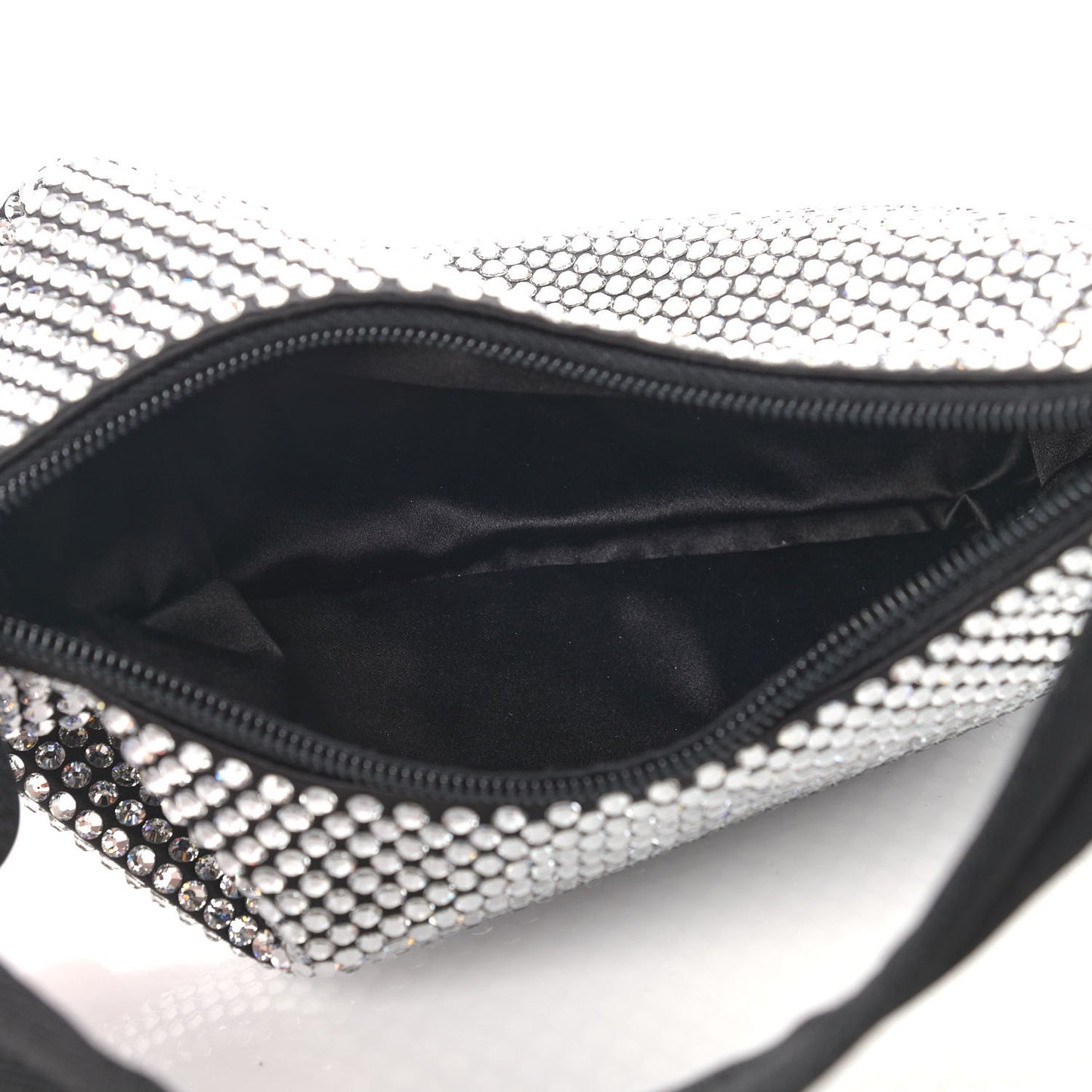 Satin Crystal Mini Re-Edition 2000 Bag Cristal