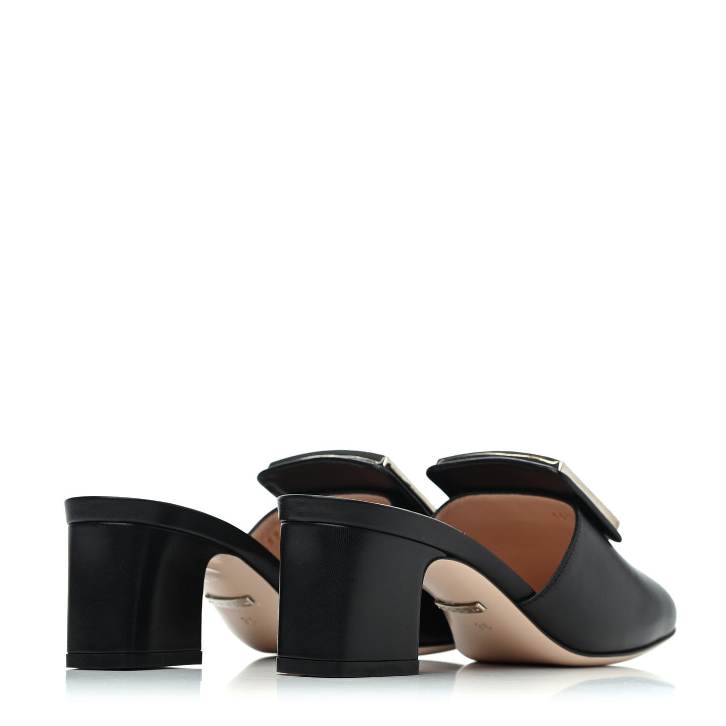 Malaga Kid Crystal Square G Madelyn Mules 35 Black