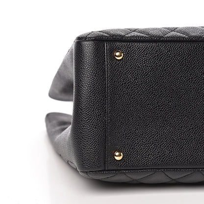 Chanel Caviar Quilted XL Grand Shopping Tote GST Black 8 of 10