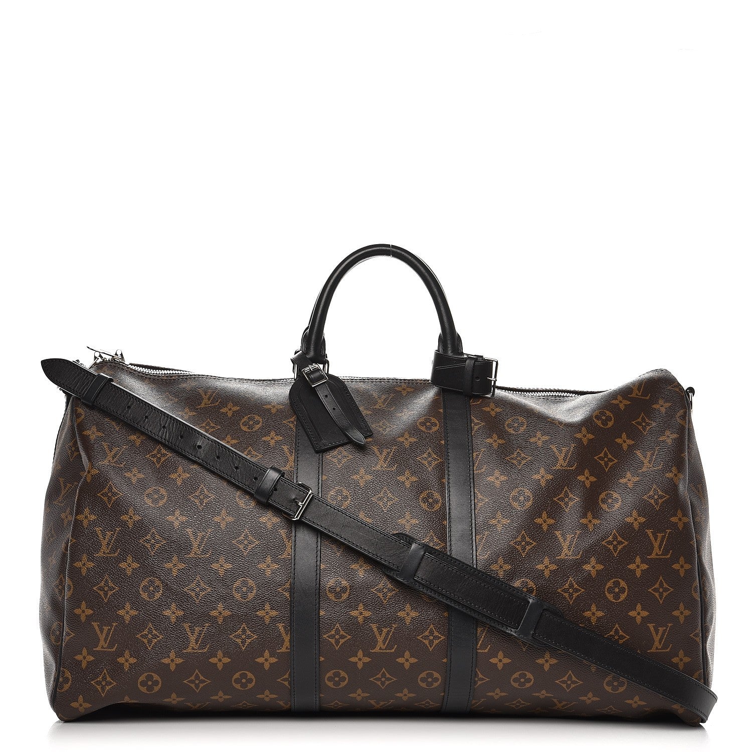 Louis Vuitton Monogram Macassar Keepall Bandouliere 55 1 of 10