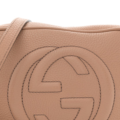 Gucci Pebbled Calfskin Small Soho Disco Bag Camelia 8 of 12