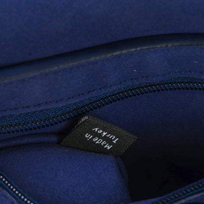 Mulberry Classic Grain Small Bayswater Satchel Neon Blue 8 of 9