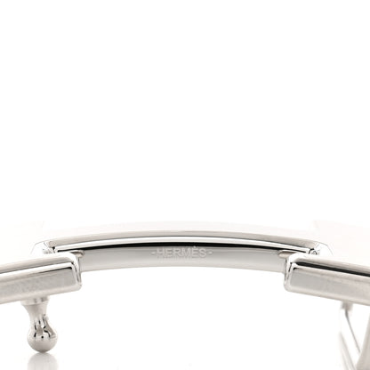 Hermes Brushed Palladium 32mm Pegase H Belt Buckle 4 of 4