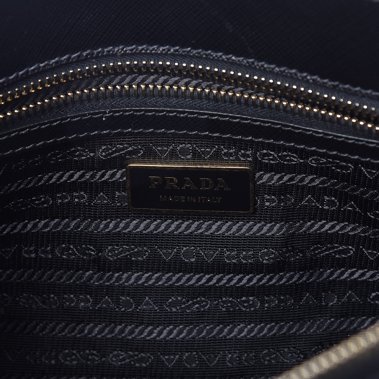 Prada Saffiano Small Galleria Double Zip Tote Black 6 of 9