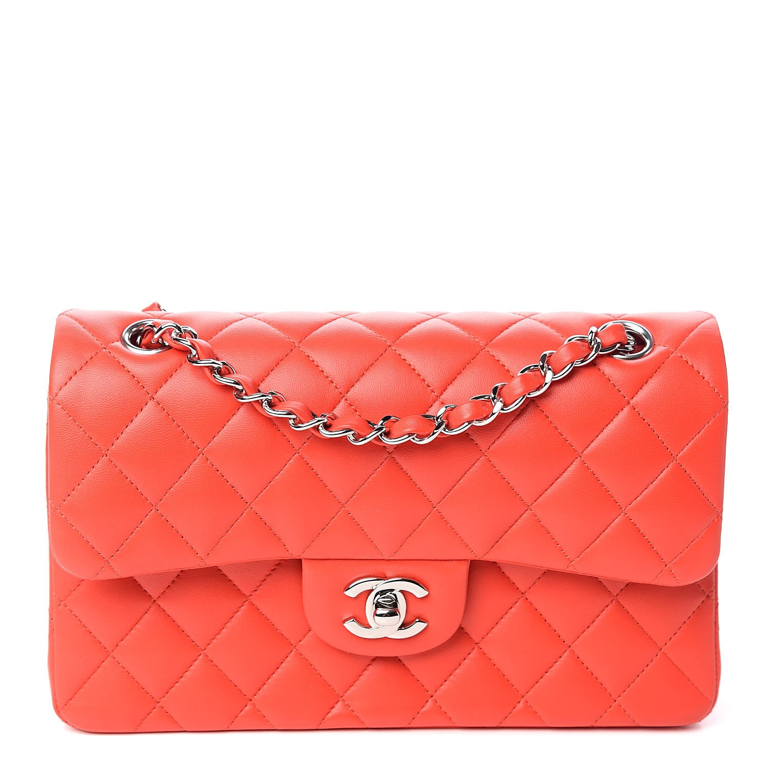 Chanel Lambskin Quilted Small Double Flap Red 1 of 11