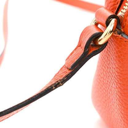 Gucci Pebbled Calfskin Small Soho Disco Bag Sun Orange 15 of 17