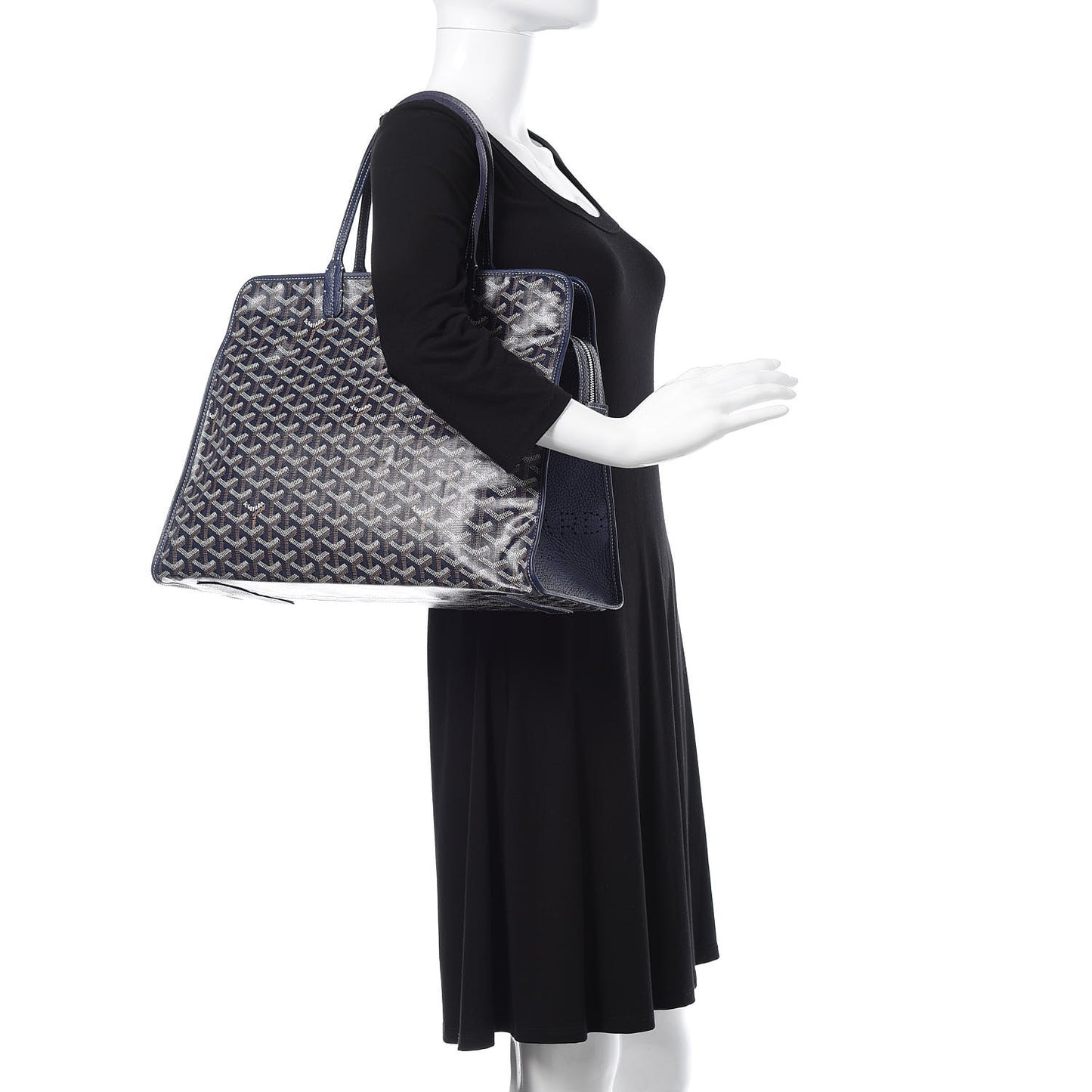 Goyardine Sac Hardy Pet Carrier PM Navy