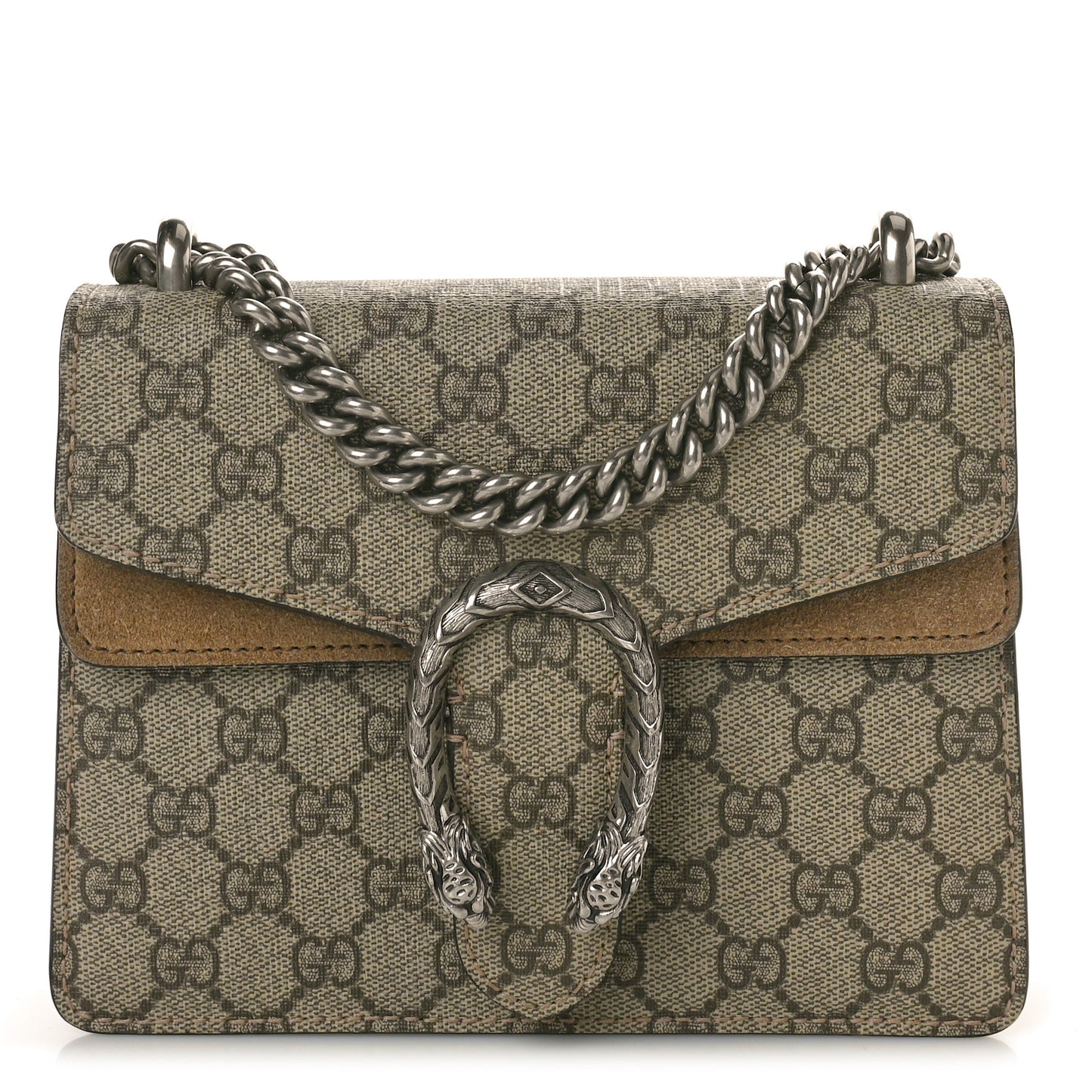 GG Supreme Monogram Mini Dionysus Shoulder Bag Taupe