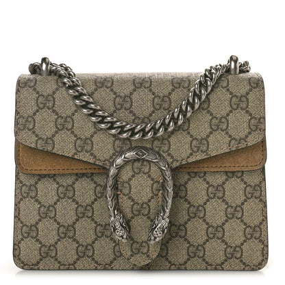 Gucci GG Supreme Monogram Mini Dionysus Shoulder Bag Taupe 1 of 11