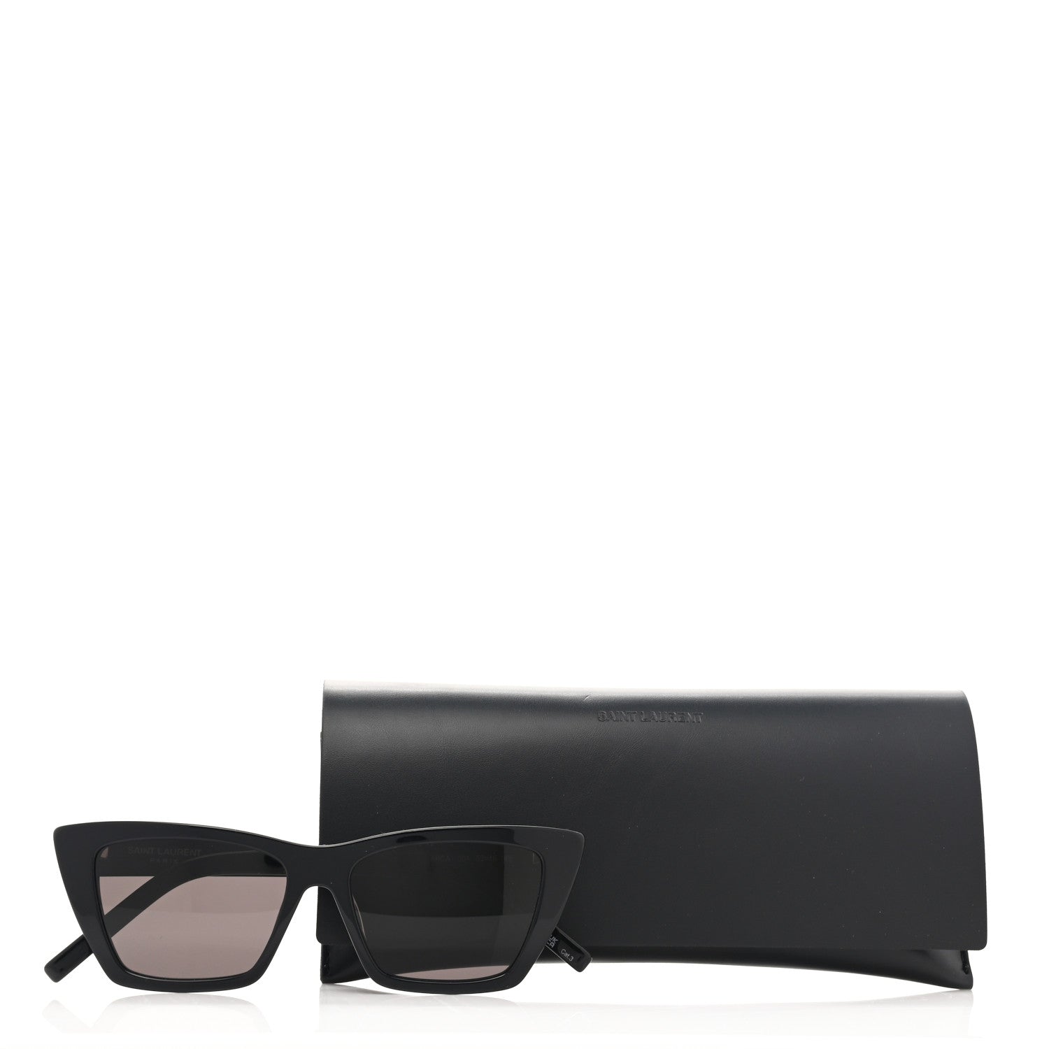 Saint Laurent Acetate Mica Cat Eye Sunglasses SL 276 Black 8 of 8