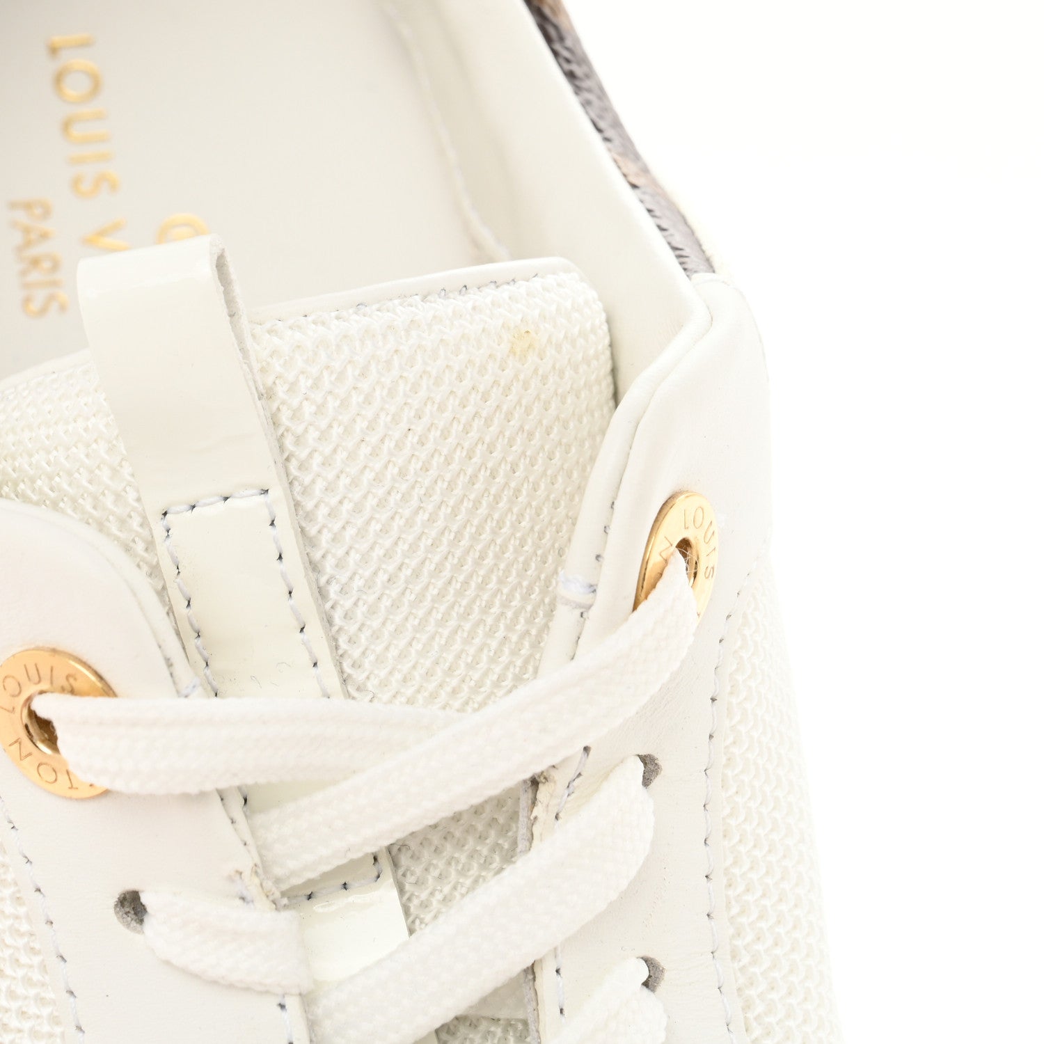 Louis Vuitton Calfskin Monogram Run Away Sneakers 38 White 8 of 13