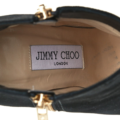 Jimmy Choo Suede Ankle Boots 36 Black 10 of 11
