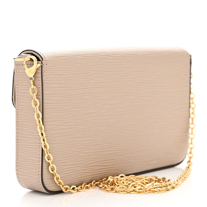 Louis Vuitton Epi Felicie Pochette Chain Wallet Galet 4 of 10