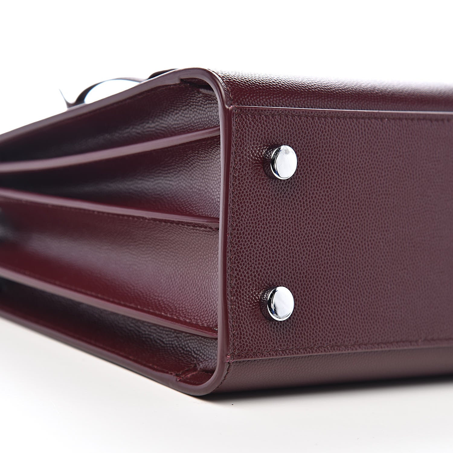Saint Laurent Grained Calfskin Small Sac De Jour Bag Rouge Legion 8 of 10